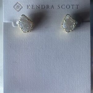 Kendra Scott Tessa Iridescent Drusy Stud Earrings,  Brand New MSRP $70